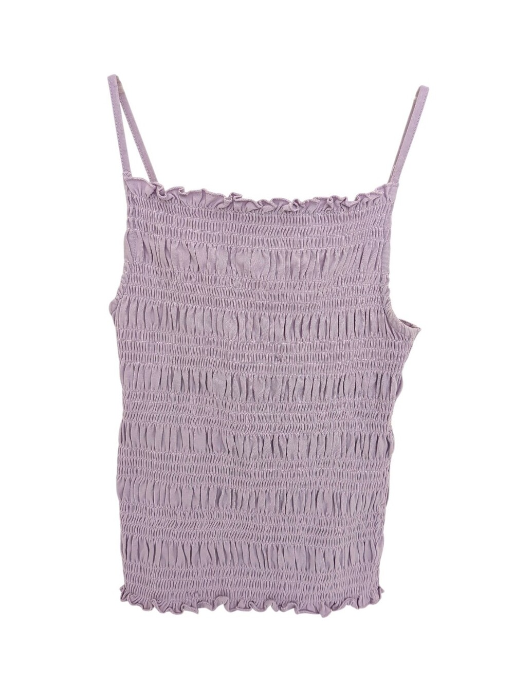 Lavender H&M Elastic Ruched Tank